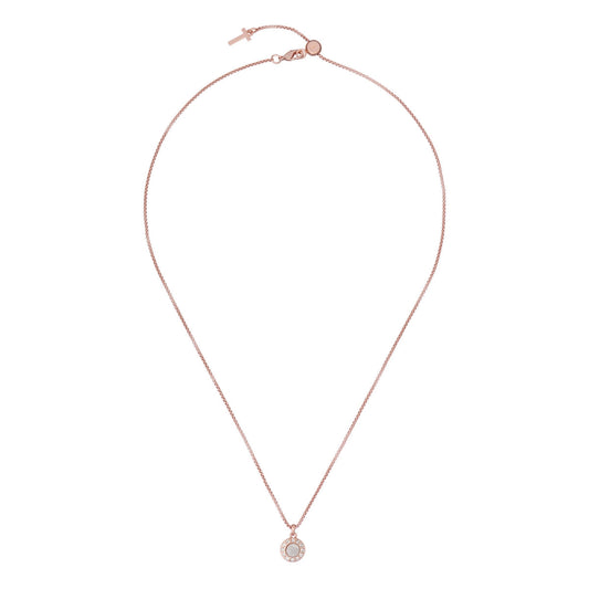 ted baker gemmarh gem button rose gold tone mother of pearl crystal pendant