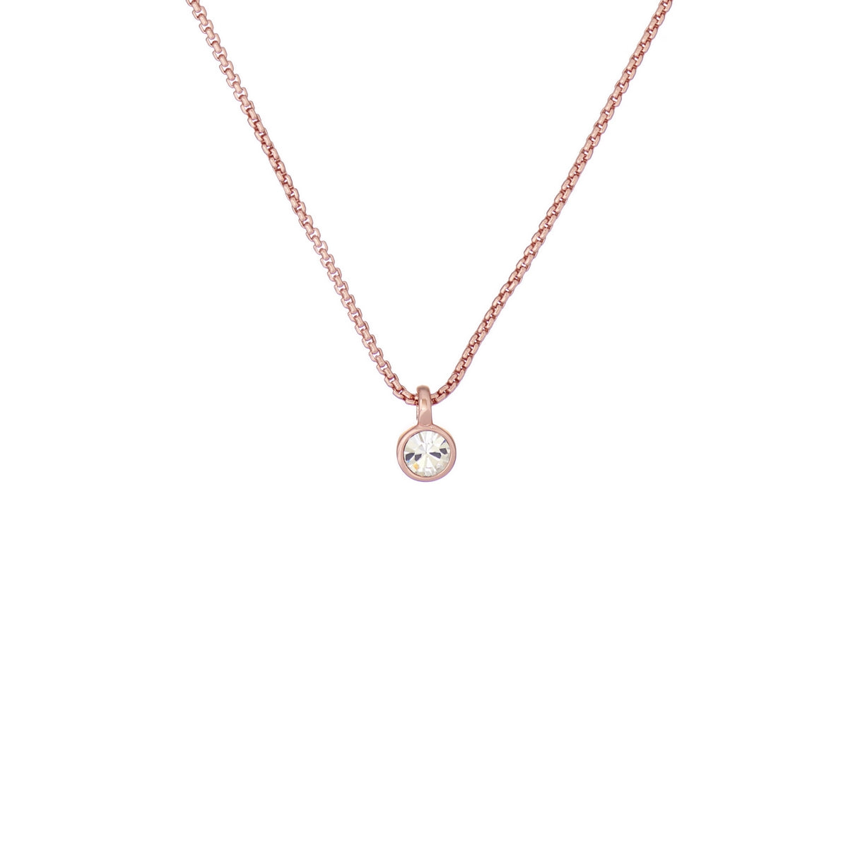 ted baker sininaa rose gold tone crystal pendant