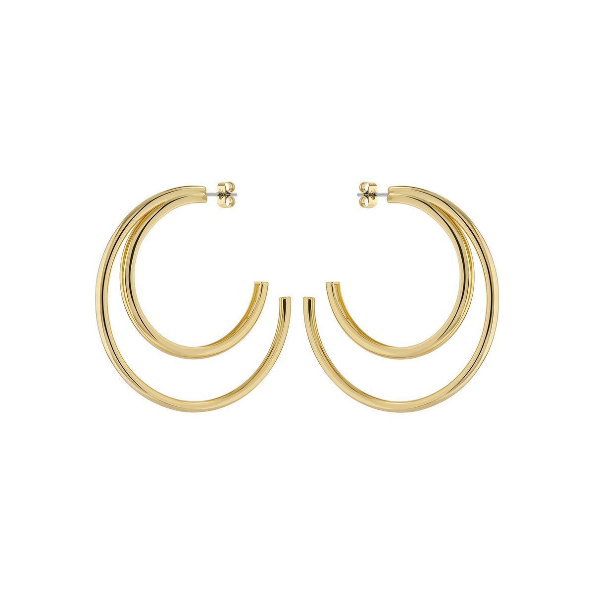 ted baker helinaa large double hoop earring gold tone