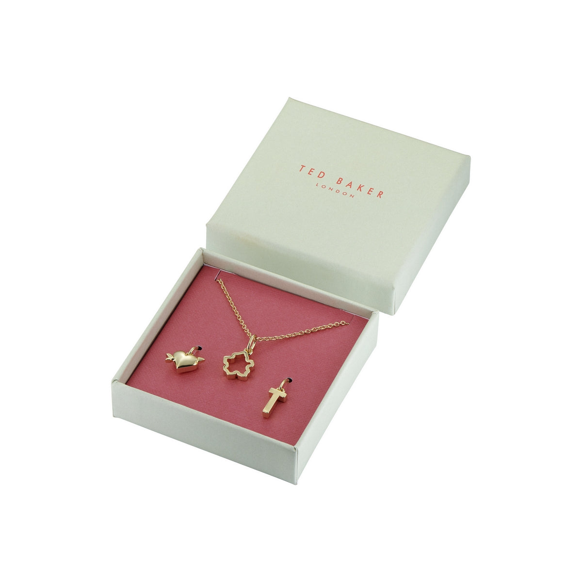 ted baker amyas: charmed choker gift set gold tone