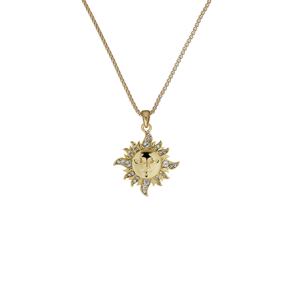 ted baker delest: sun moon crystal pendant