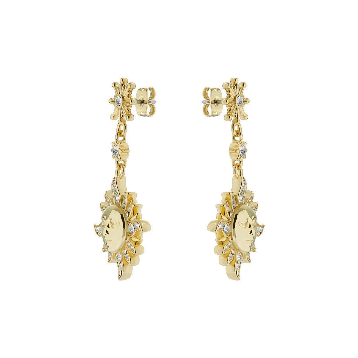 ted baker delstar: sun moon crystal drop earring