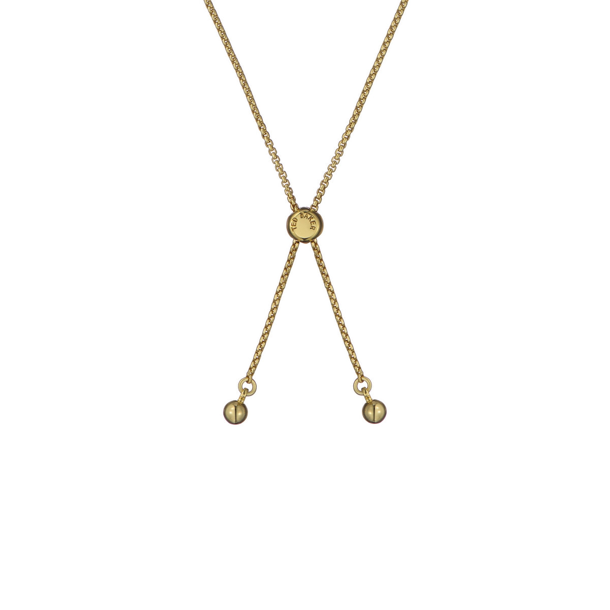 ted baker soleta: solitaire sparkle crystal adjustable bracelet gold tone