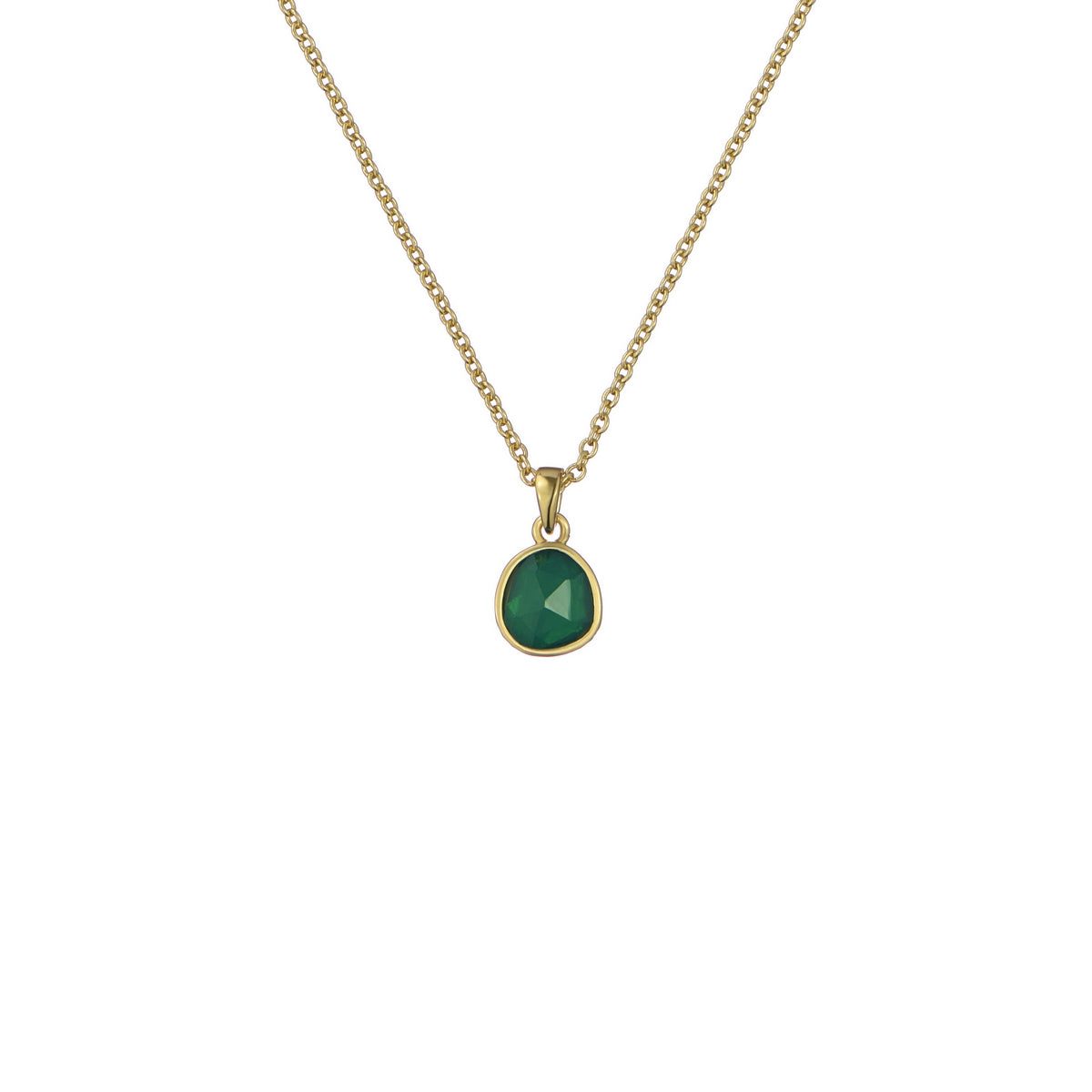 ted baker peralia: pebble stone pendant necklace gold tone, green