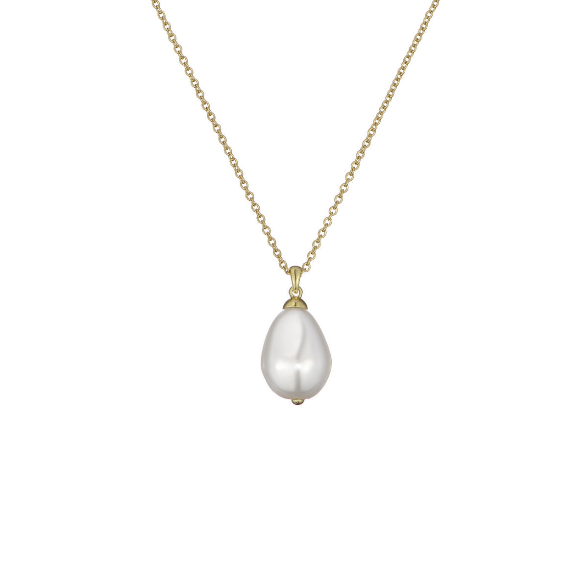 ted baker parmlia: pearly chain pendant necklace gold tone