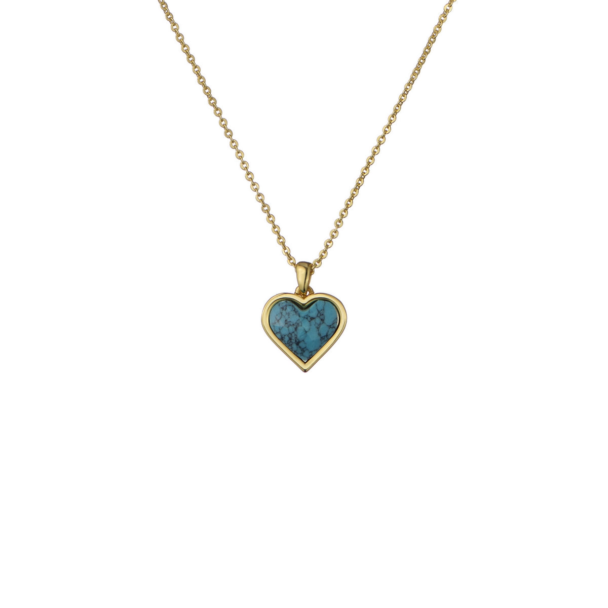 ted baker farida: faceted stone heart pendant necklace gold tone