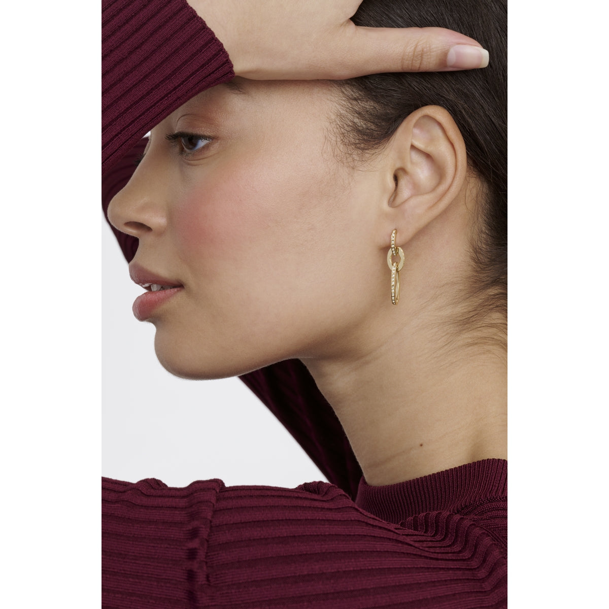 ted baker shirina: crystal shimmer gold tone drop  earrings