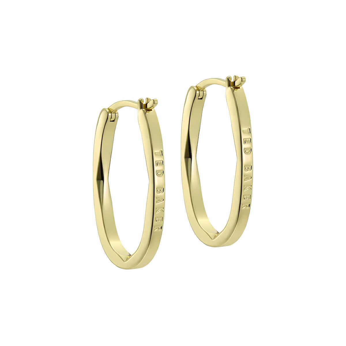 ted baker shivanna: crystal shimmer gold tone hoop earrings