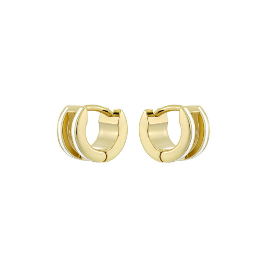 ted baker rolo: classic colour enamel roll huggie earrings