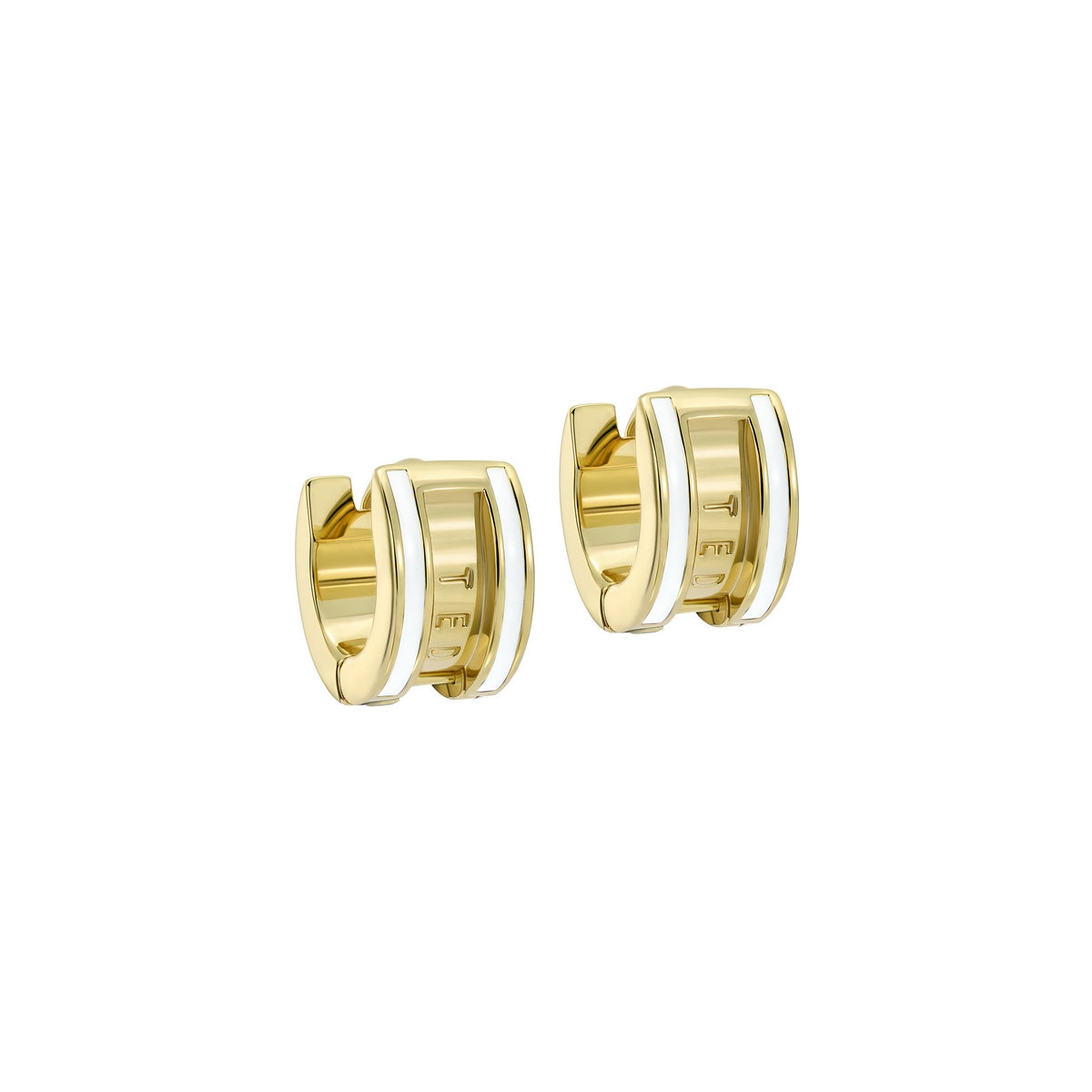 ted baker rolo: classic colour enamel roll huggie earrings