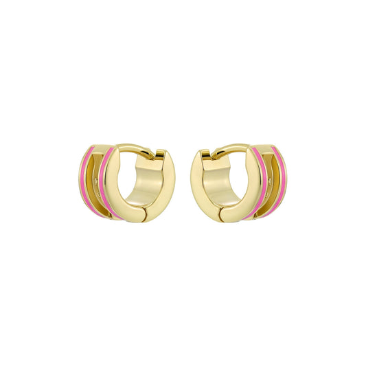 ted baker rolo: classic colour enamel roll huggie earrings