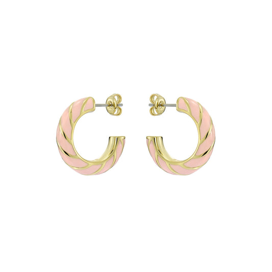 ted baker trinna: twist enamel hoop earrings