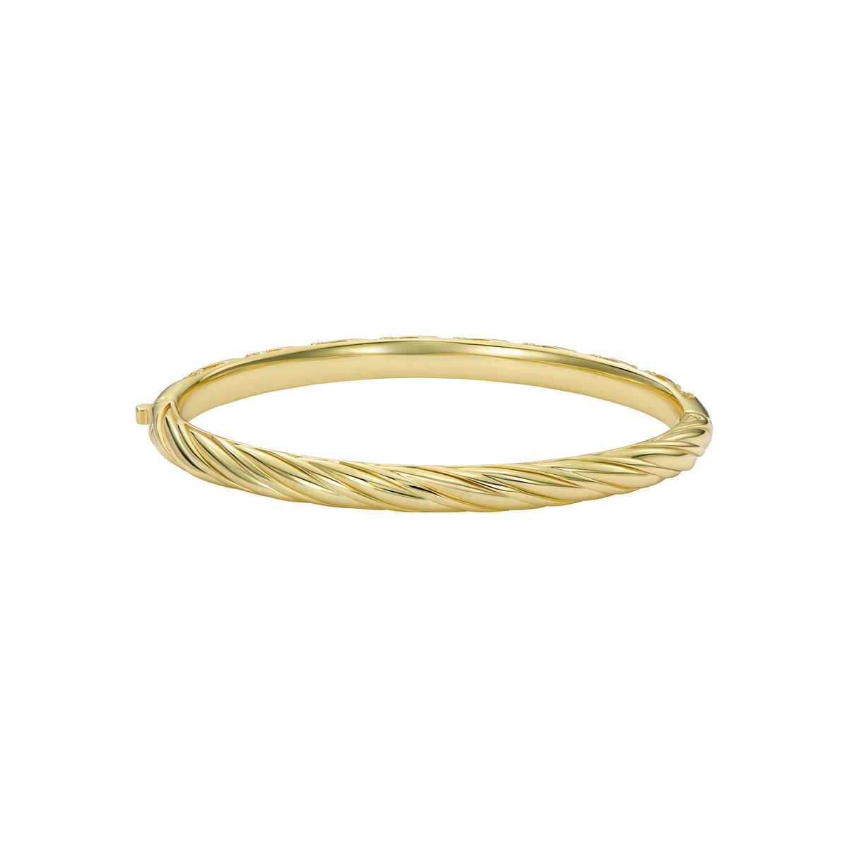 ted baker torvi: crystal twist hinged gold tone bangle bracelet
