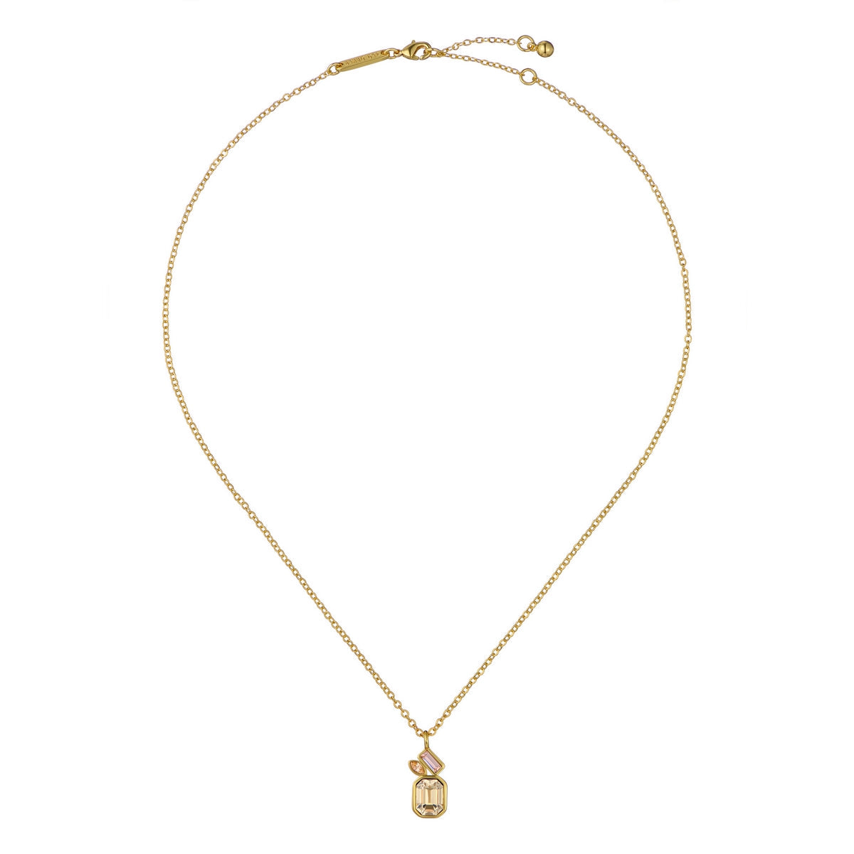 ted baker miley: crystal cluster gold tone pendant